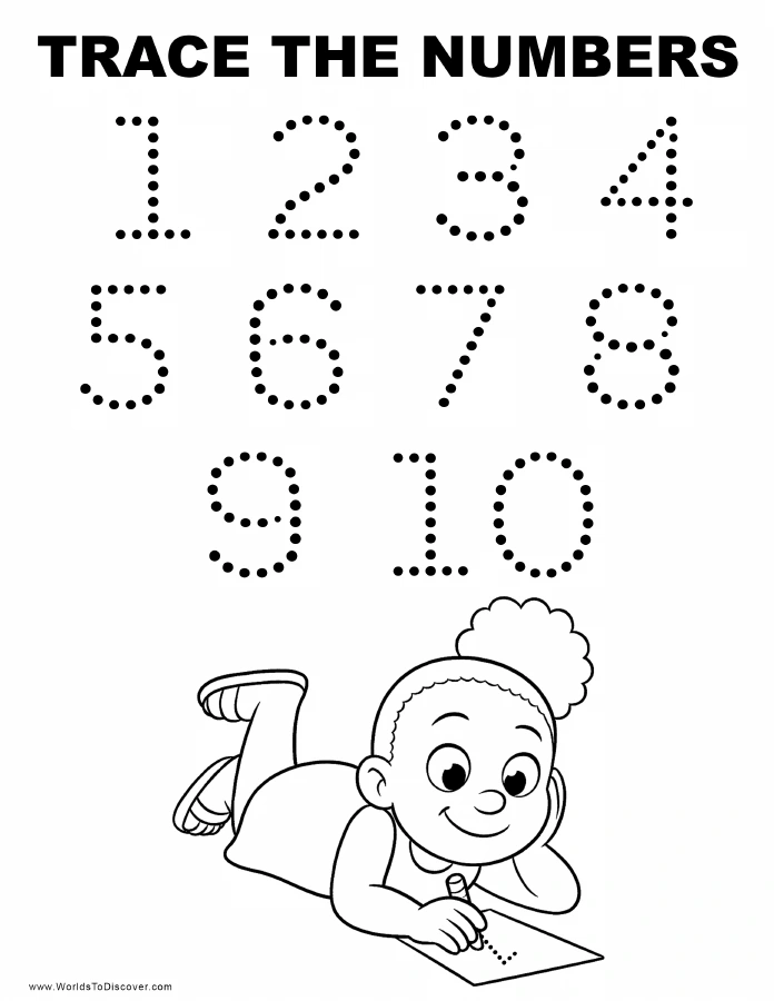 Number tracing activity