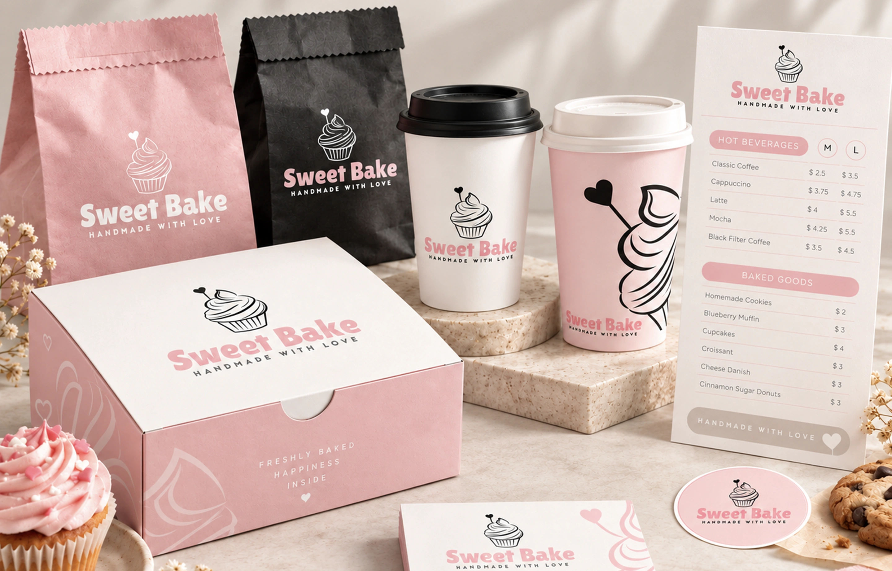Sweet Bake brand concept and packaging